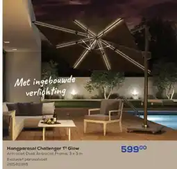 Supra Bazar Hangparasol Challenger T2 Glow aanbieding