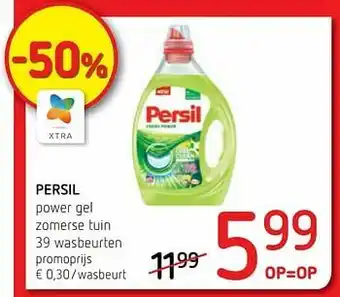 Spar Colruyt Persil power gel zomerse tuin aanbieding