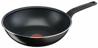 Makro Tefal Wokpan Easy cook & clean 28 cm zwart aanbieding