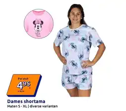 Action Dames shortama aanbieding