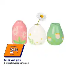 Action Mini vaasjes aanbieding