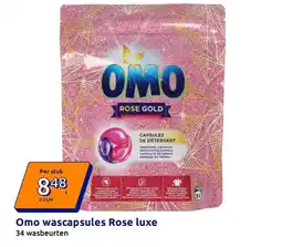 Action Omo wascapsules Rose luxe aanbieding