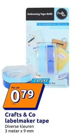 Action Crafts & Co labelmaker tape aanbieding