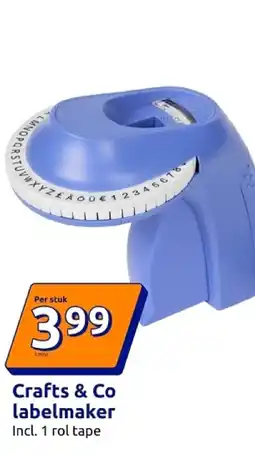 Action Crafts & Co labelmaker aanbieding