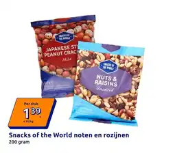 Action Snacks of the World noten en rozijnen aanbieding