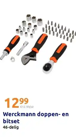 Action Werckmann doppen en bitset aanbieding