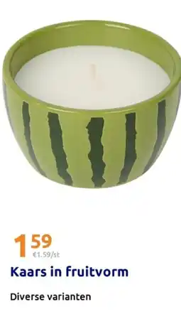 Action Kaars in fruitvorm aanbieding