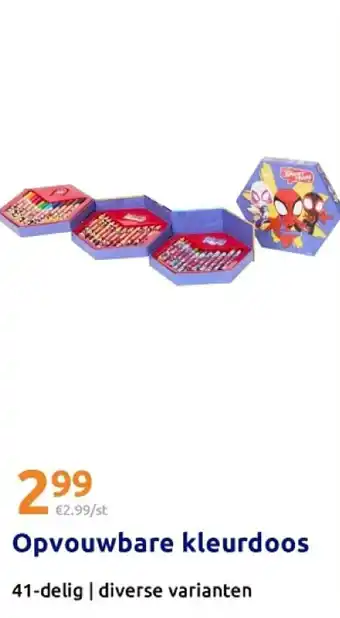 Action Opvouwbare kleurdoos aanbieding