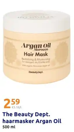 Action The Beauty Dept. haarmasker Argan Oil aanbieding