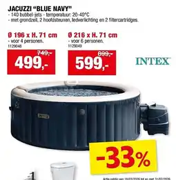 Hubo Jacuzzi blue navy aanbieding
