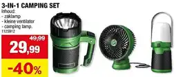 Hubo 3-in-1 camping set aanbieding