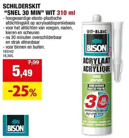 Hubo Schilderskit snel 30 min wit aanbieding