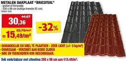 Hubo Metalen dakplaat bricotuil aanbieding