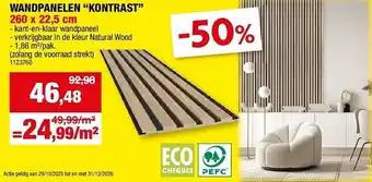 Hubo Wandpanelen kontrast aanbieding