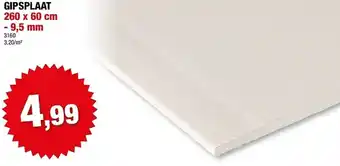 Hubo Gipsplaat aanbieding