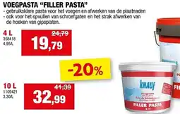 Hubo Voegpasta filler pasta aanbieding