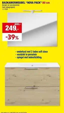 Hubo Badkamermeubel nova pack aanbieding