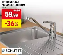 Hubo Keukenkraan grande chroom aanbieding