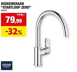Hubo Keukenkraan startloop zero aanbieding