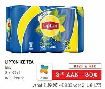 Spar Colruyt Lipton ice tea aanbieding