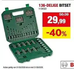 Hubo Bosch 136-delige bitset aanbieding