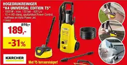 Hubo Karcher hogedrukreiniger K4 universal edition T5 aanbieding