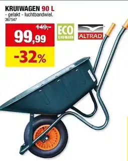 Hubo Kruiwagen 90 L aanbieding