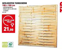 Hubo Gevlochten tuinscherm aanbieding
