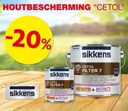Hubo Sikkens Houtbescherming cetol aanbieding