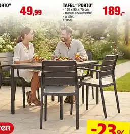 Hubo Keter Tafel Porto aanbieding