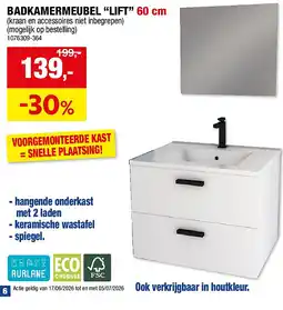 Hubo BADKAMERMEUBEL “LIFT” 60 cm aanbieding