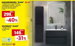 Hubo BADKAMERMEUBEL “BLAKE” 80 cm aanbieding