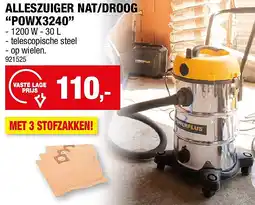 Hubo ALLESZUIGER NAT/DROOG “POWX3240” aanbieding