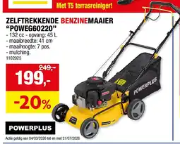 Hubo ZELFTREKKENDE BENZINEMAAIER “POWEG60220” aanbieding