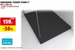 Hubo DOUCHEBAK “ESSENT STONE 2” 90 x 120 cm aanbieding
