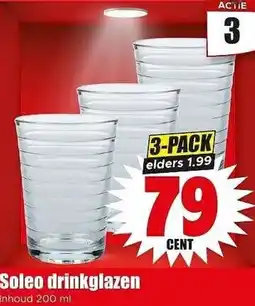 Dirk NL Soleo drinkglazen aanbieding