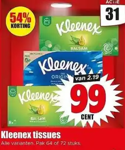 Dirk NL Kleenex tissues aanbieding
