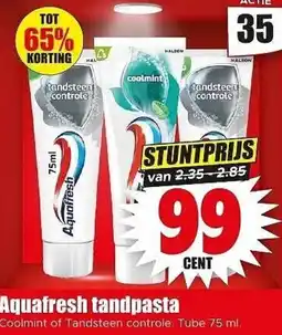Dirk NL Aquafresh tandpasta aanbieding