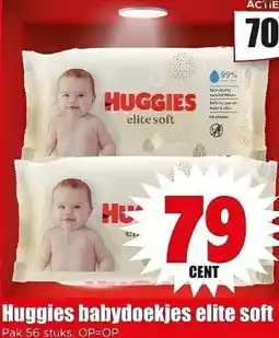 Dirk NL Huggies babydoekjes elite soft aanbieding