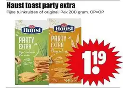 Dirk NL Haust toast party extra aanbieding