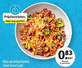 Albert Heijn Macaronischotel met broccoli aanbieding