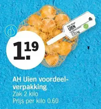 Albert Heijn AH Uien voordeelverpakking aanbieding