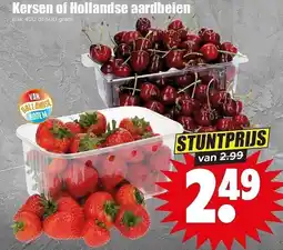 Dirk NL Kersen of hollandse aardbeien aanbieding