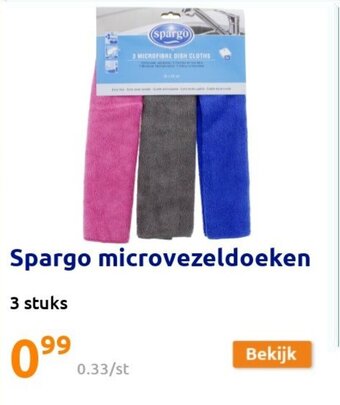 Action Spargo microvezeldoeken aanbieding