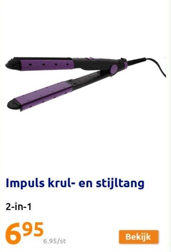 Action Impuls krul- en stijltang aanbieding