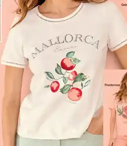 Damart T-shirt met motief aanbieding