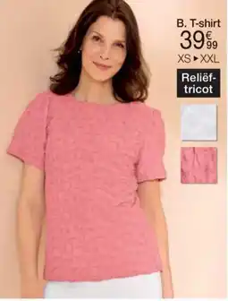 Damart T-shirt in reliëftricot aanbieding