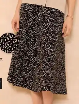 Damart Rok in permanent plissé met vlekjesprint aanbieding
