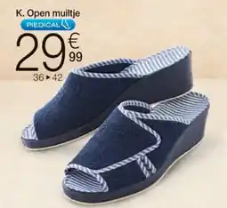 Damart Muiltje in badstof aanbieding