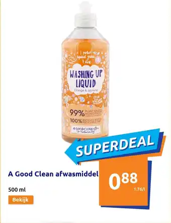Action A Good Clean afwasmiddel 500ml aanbieding